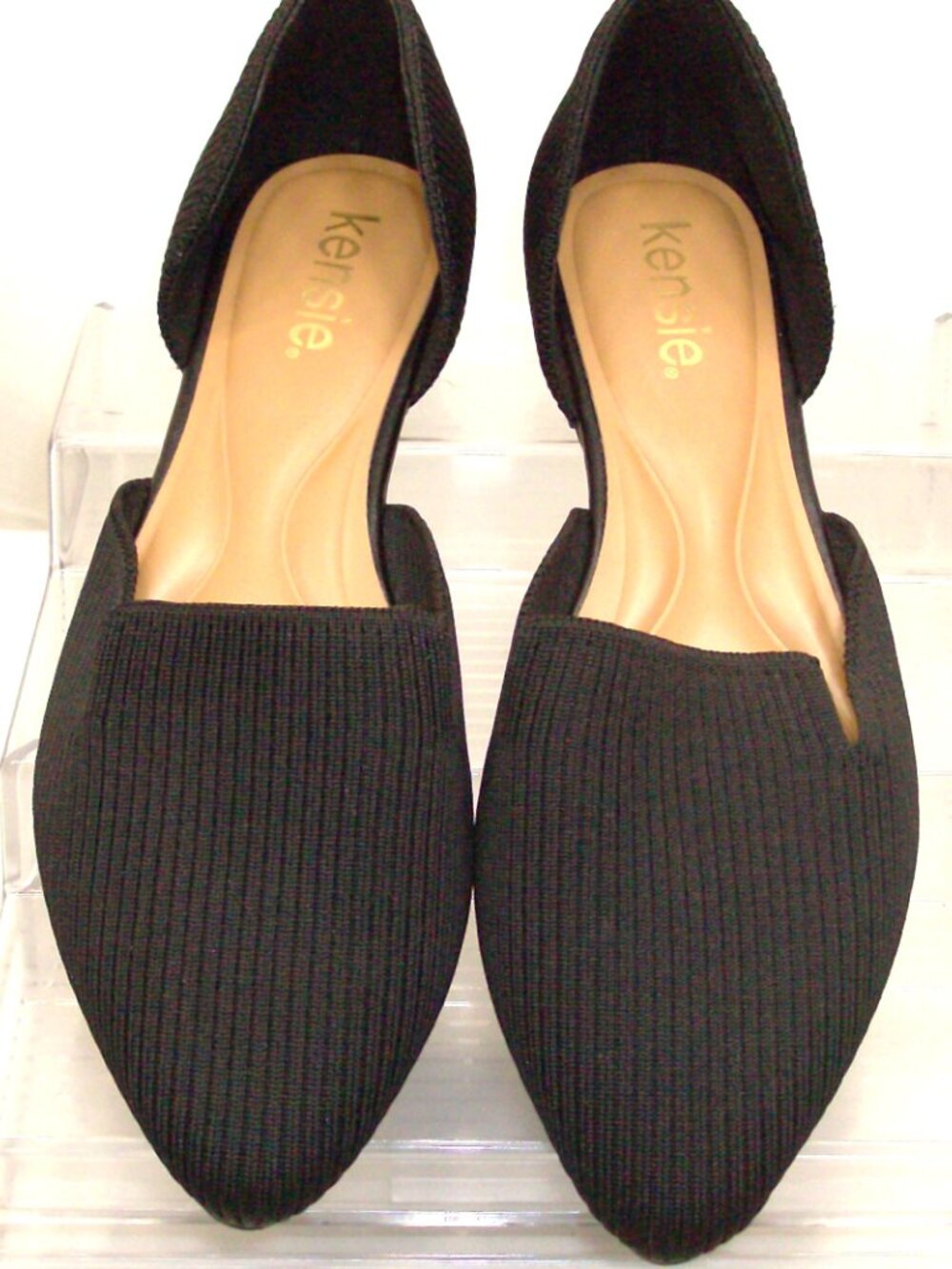 Kensie Casual Knit Flats Gaby B Black Size 7 NWOT